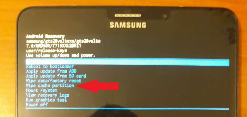 Galaxy TAB S2 Recovery mode