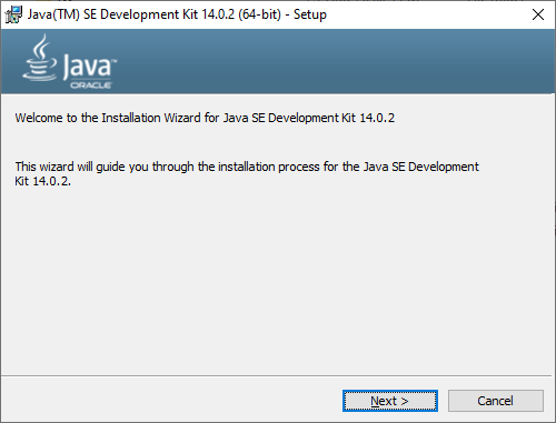 Start JavaSE installation wizard