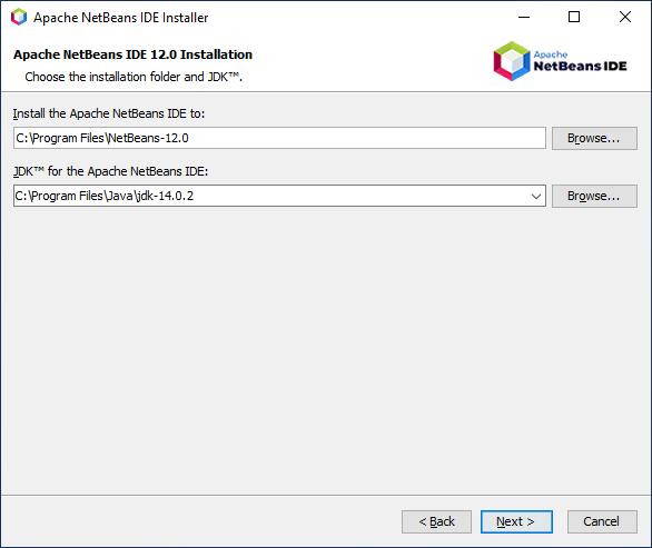 NetBeans installation path