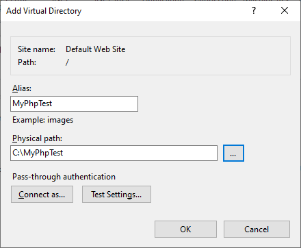 Virtual directory details