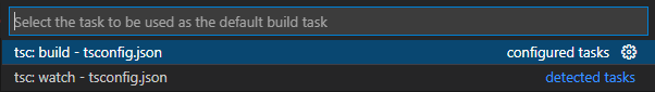 Configure default build task